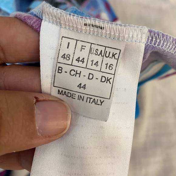 Emilio Pucci Pattern Sleeveless V Neck Top - Picture 6 of 7